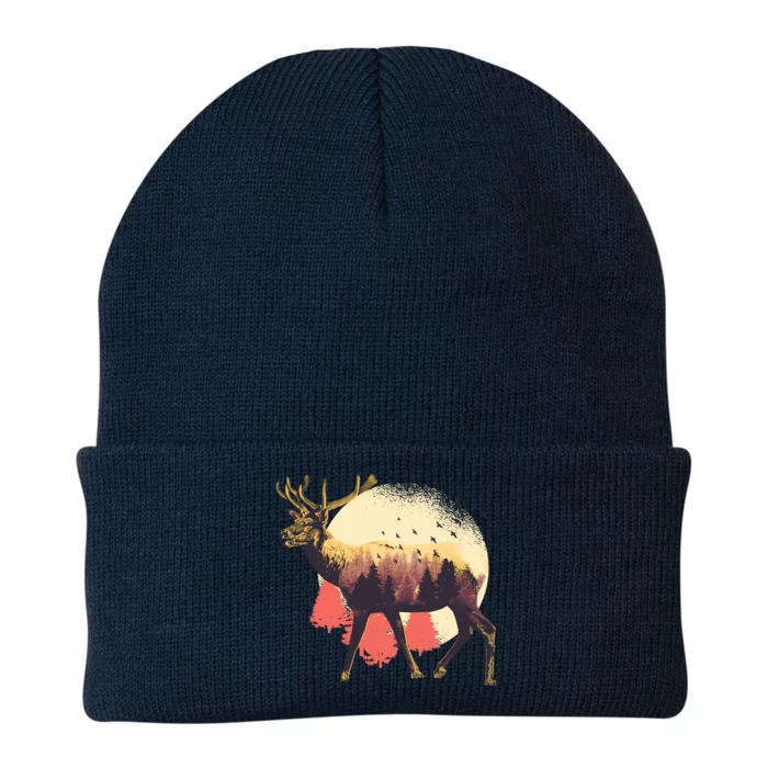 Moose Nature Knit Cap Winter Beanie