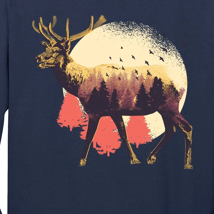 Moose Nature Tall Long Sleeve T-Shirt