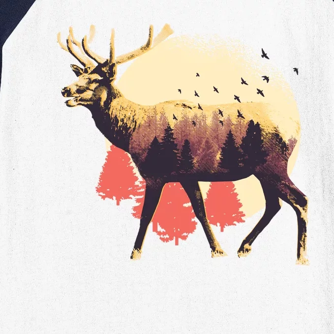 Moose Nature Baseball Sleeve Shirt