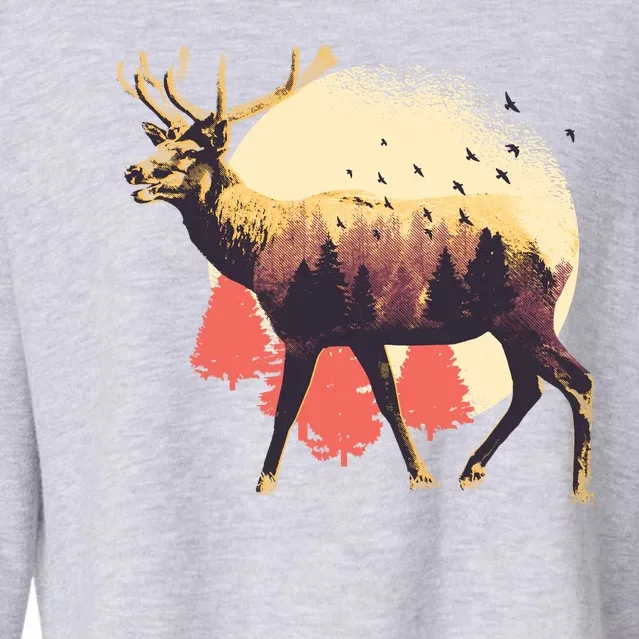 Moose Nature Cropped Pullover Crew