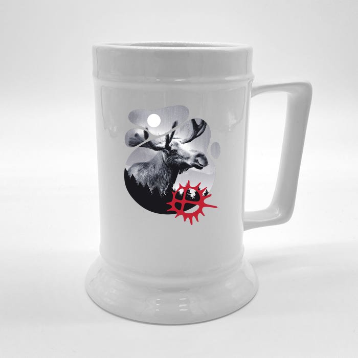 Moose Nature Sami Sun Front & Back Beer Stein