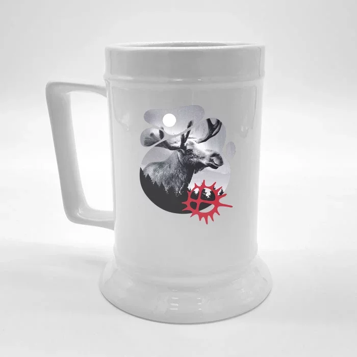 Moose Nature Sami Sun Front & Back Beer Stein