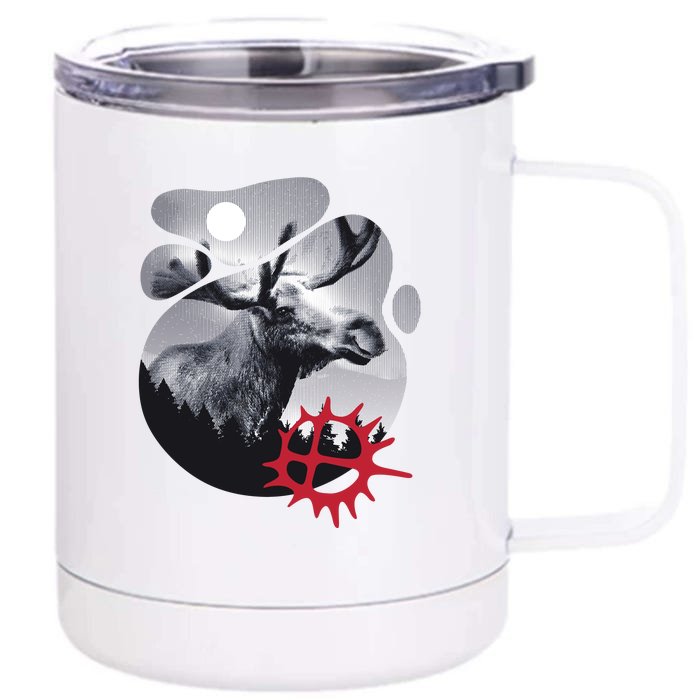 Moose Nature Sami Sun Front & Back 12oz Stainless Steel Tumbler Cup