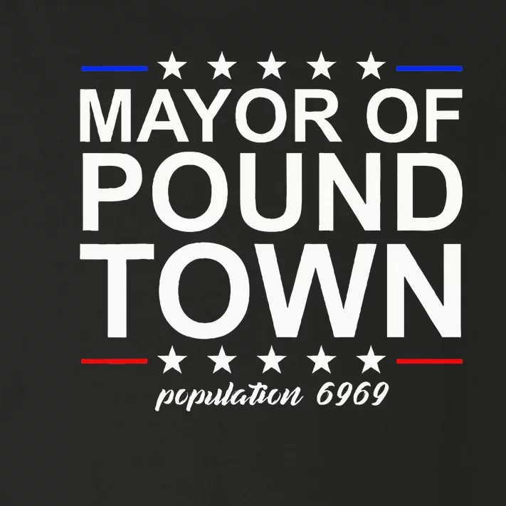 Mayor Of Pound Town Funny Adult Humor Pound Town Toddler Long Sleeve Shirt