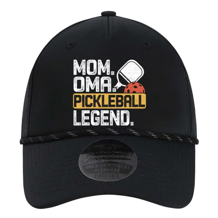 Mom Oma Pickleball Legend Vintage Gift Performance The Dyno Cap