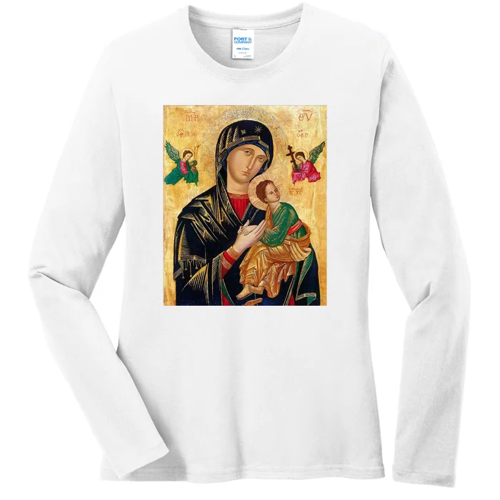 Mother Of Perpetual Help Ladies Long Sleeve Shirt