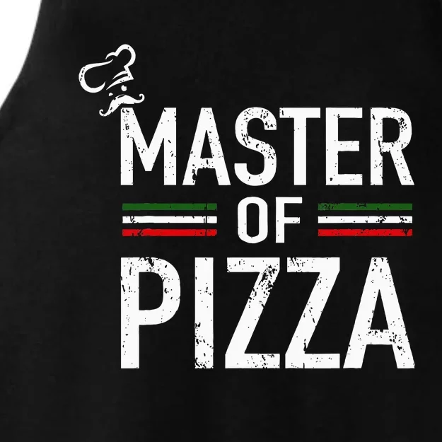 Master Of Pizza Italy Pizza Master Pizza Cooking Chef Ladies Tri-Blend Wicking Tank