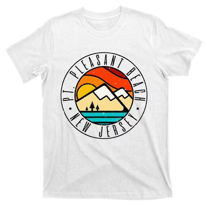 Minimalist Outdoors Pt. Pleasant Beach Point New Jersey Nj T-Shirt