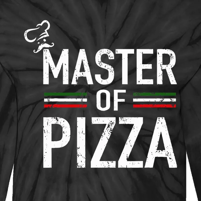 Master Of Pizza Italy Pizza Master Pizza Cooking Chef Tie-Dye Long Sleeve Shirt