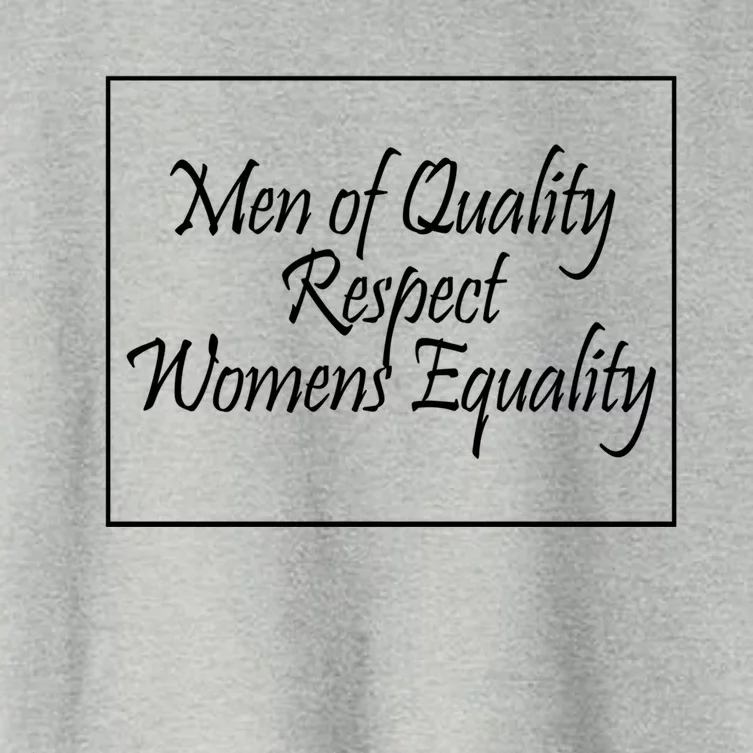 Men Of Quality Respect Equality Gift Women's Crop Top Tee