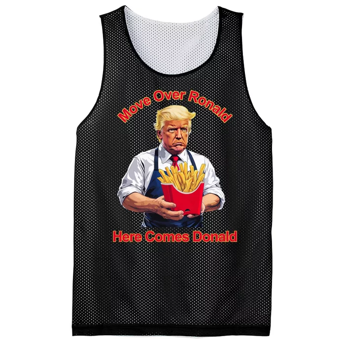 Move Over Ronald Heres Comes Donald Mesh Reversible Basketball Jersey Tank