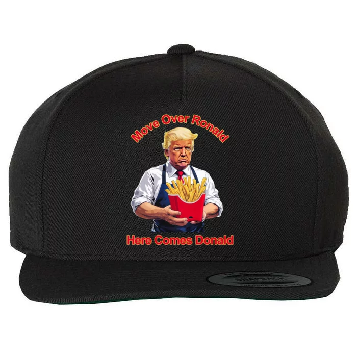 Move Over Ronald Heres Comes Donald Wool Snapback Cap