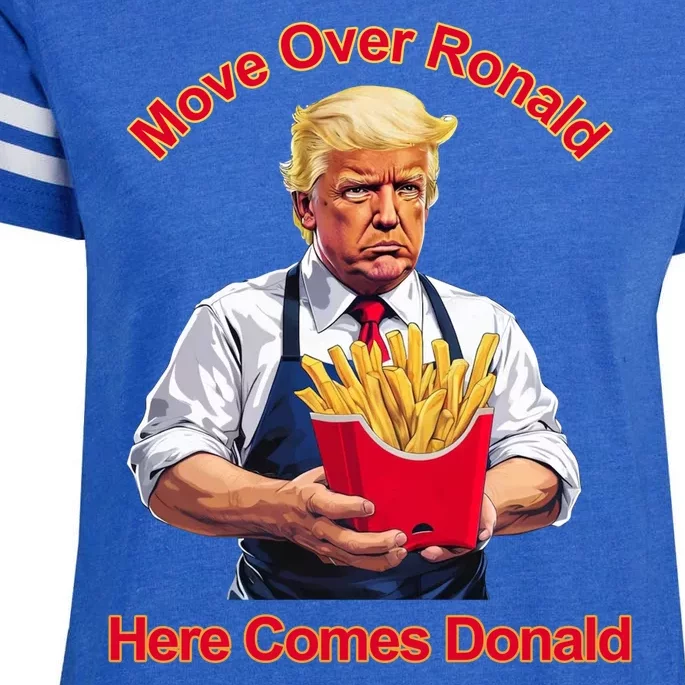 Move Over Ronald Heres Comes Donald Enza Ladies Jersey Football T-Shirt