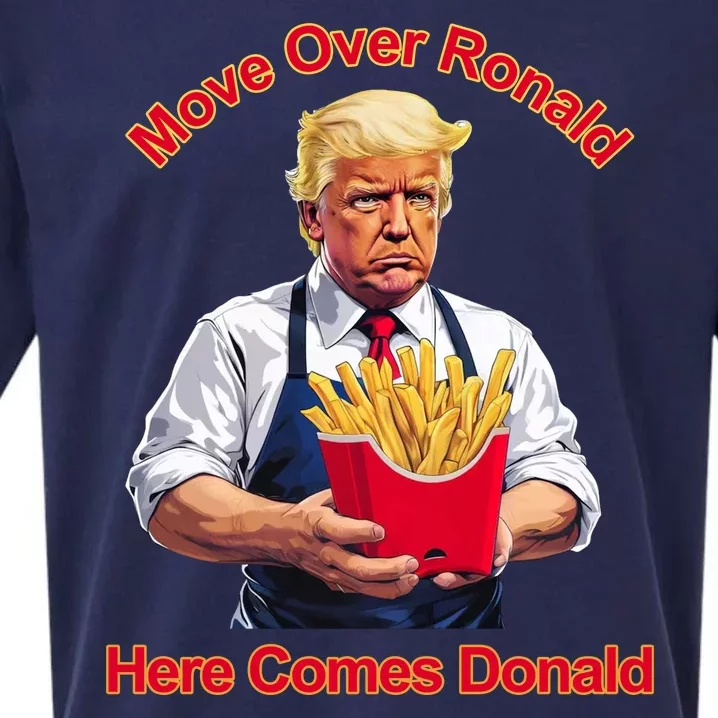 Move Over Ronald Heres Comes Donald Sueded Cloud Jersey T-Shirt