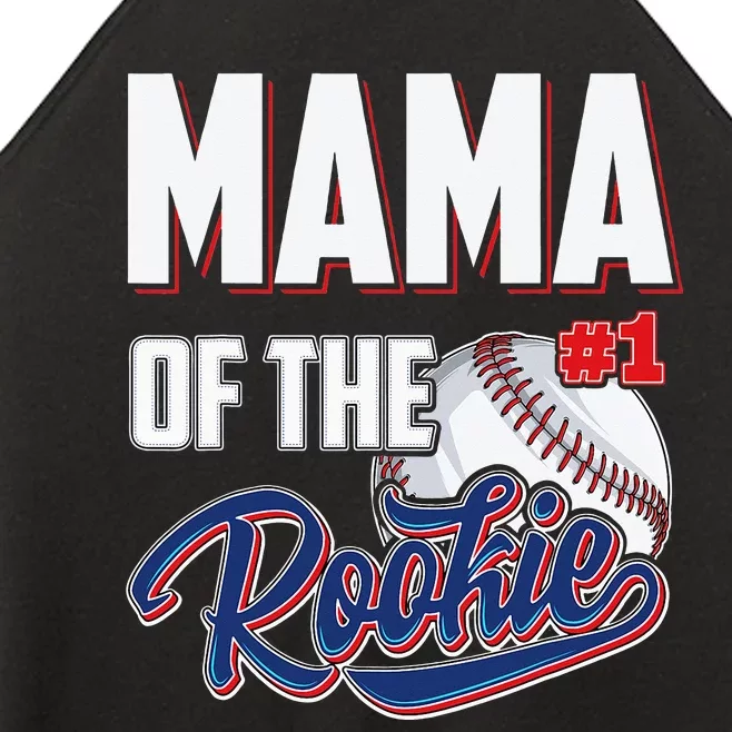 Mama of Rookie 1 Years old Team 1st Birthday Baseball Women’s Perfect Tri Rocker Tank