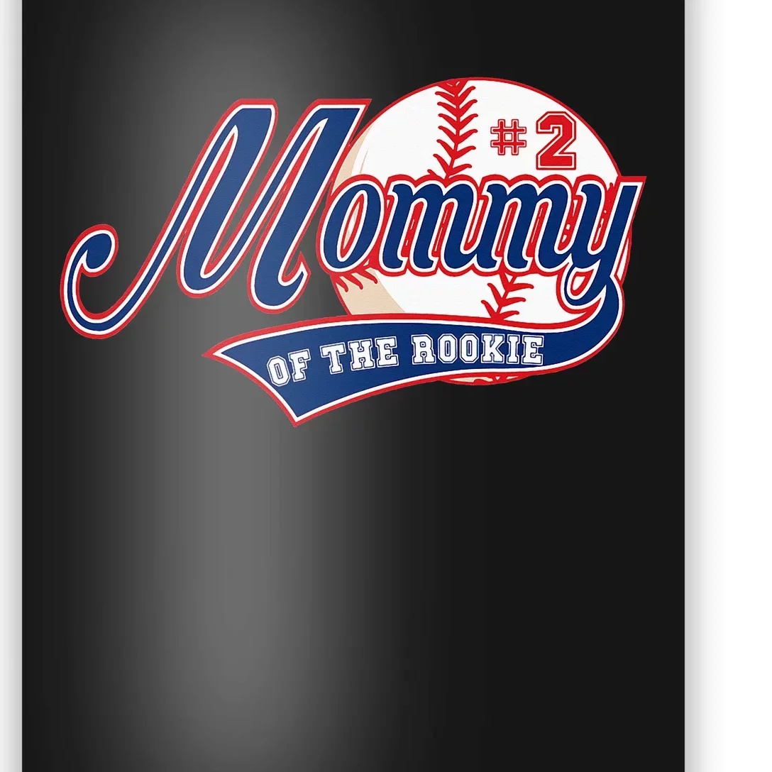 Mommy of Rookie 2nd Birthday Baseball Party Poster