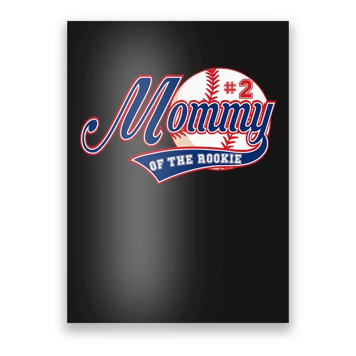 Mommy of Rookie 2nd Birthday Baseball Party Poster