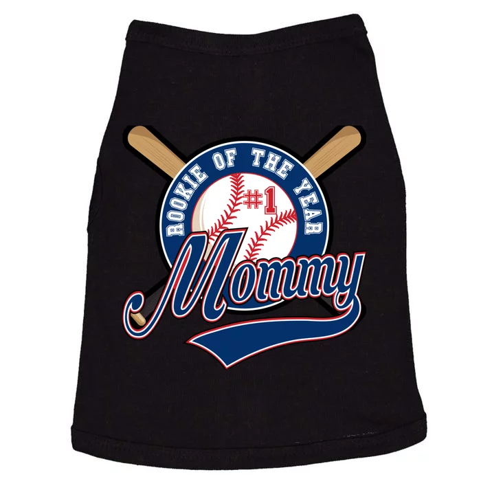 Mommy of Rookie 1st Birthday Baseball Theme Matching Party Doggie Tank