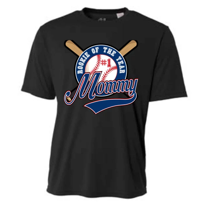 Mommy of Rookie 1st Birthday Baseball Theme Matching Party Cooling Performance Crew T-Shirt