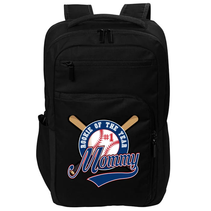 Mommy of Rookie 1st Birthday Baseball Theme Matching Party Impact Tech Backpack