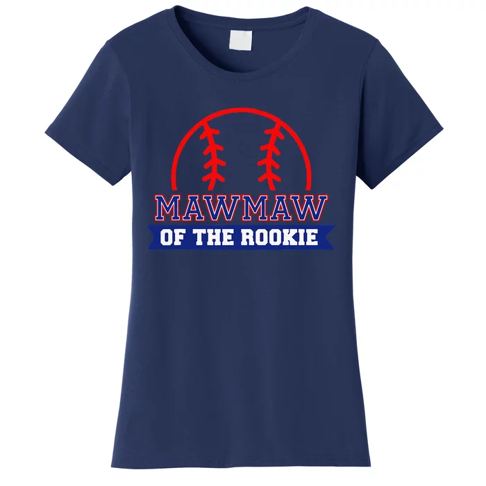 MawMaw Of Rookie 1st Birthday Baseball Theme Matching Party Women's T-Shirt