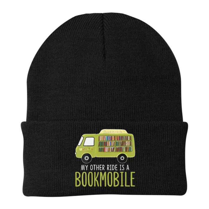 My Other Ride Is A Bookmobile Librarians Knit Cap Winter Beanie