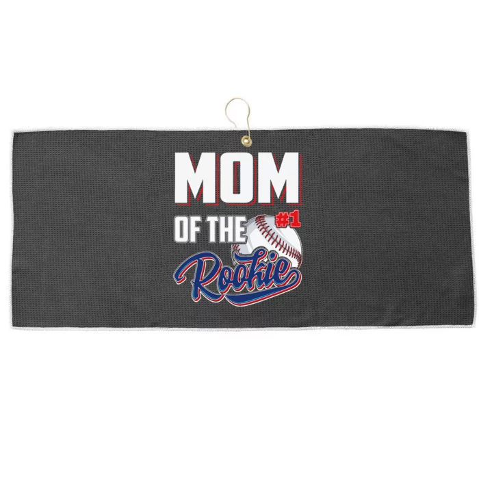 Mom of Rookie 1 Years old Team 1st Birthday Baseball Large Microfiber Waffle Golf Towel