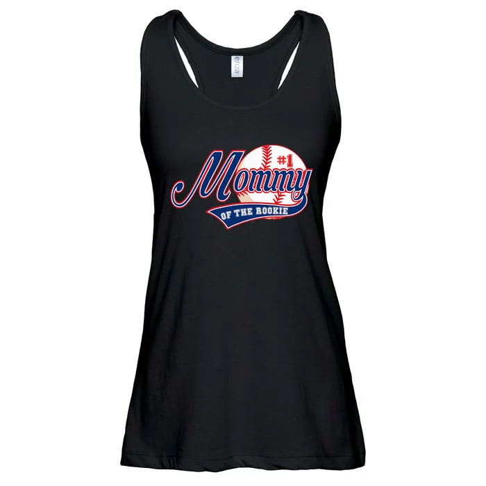 Mommy of Rookie 1st Birthday Baseball Theme Matching Party Ladies Essential Flowy Tank