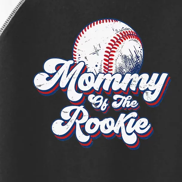 Mommy of Rookie 1st Birthday Baseball Theme Matching Party Toddler Fine Jersey T-Shirt