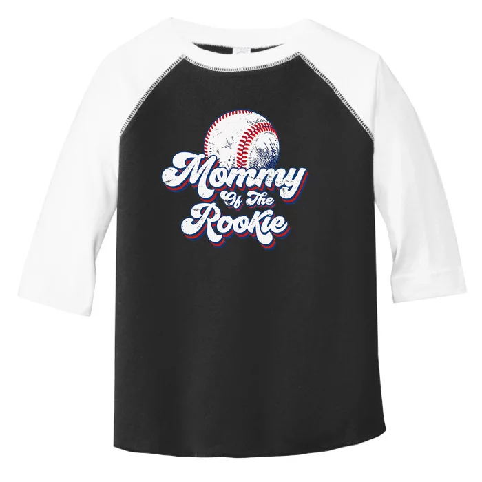 Mommy of Rookie 1st Birthday Baseball Theme Matching Party Toddler Fine Jersey T-Shirt