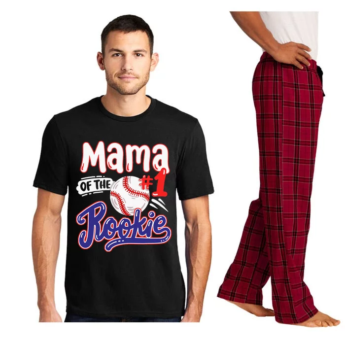 Mama Of Rookie 1st Baseball Birthday Party Theme Matching Pajama Set