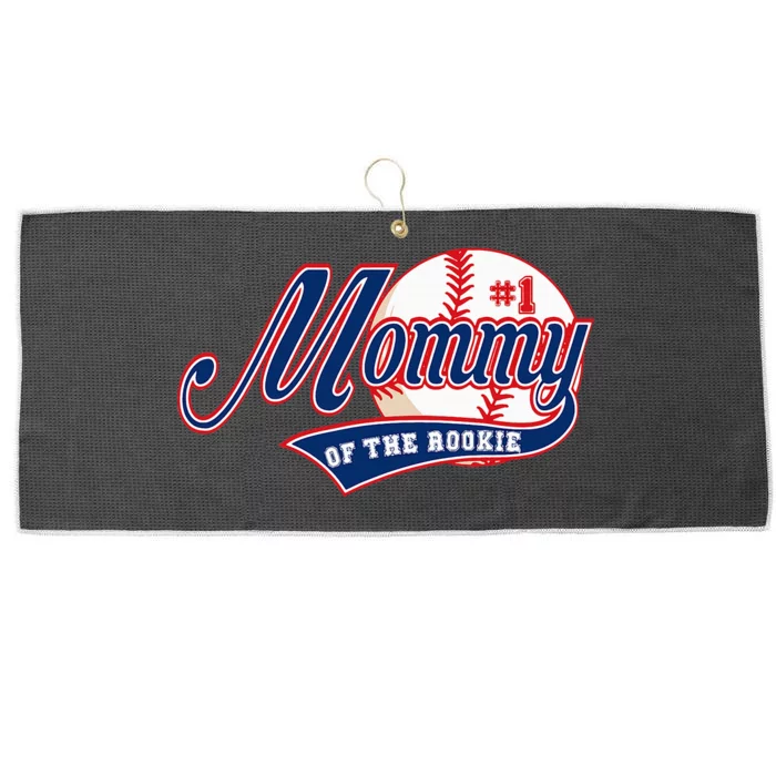 Mommy Of Rookie 1st Birthday Baseball Theme Matching Party Large Microfiber Waffle Golf Towel