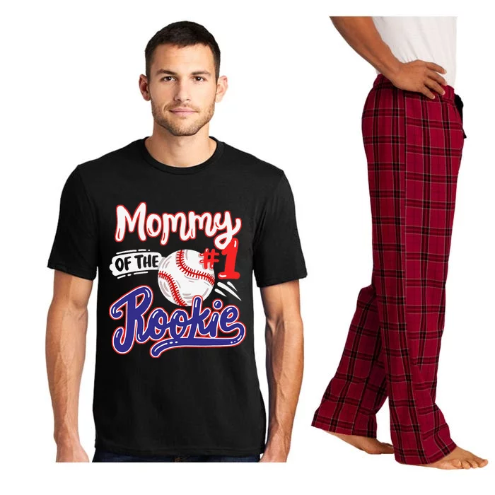 Mommy Of Rookie 1st Baseball Birthday Party Theme Matching Pajama Set