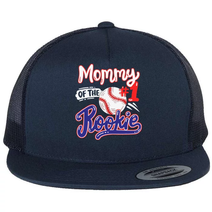 Mommy Of Rookie 1st Baseball Birthday Party Theme Matching Flat Bill Trucker Hat