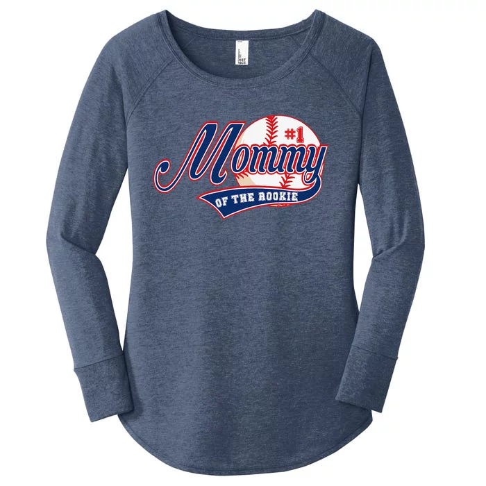 Mommy Of Rookie 1st Birthday Baseball Theme Matching Party Women's Perfect Tri Tunic Long Sleeve Shirt