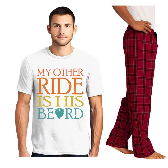 My Other Ride Is His Beard Bearded Guy Wife Girlfriend Tank Top Pajama Set