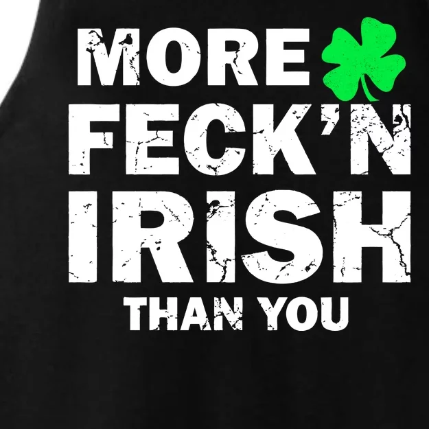 More Feck'n Irish Than You Funny Ladies Tri-Blend Wicking Tank