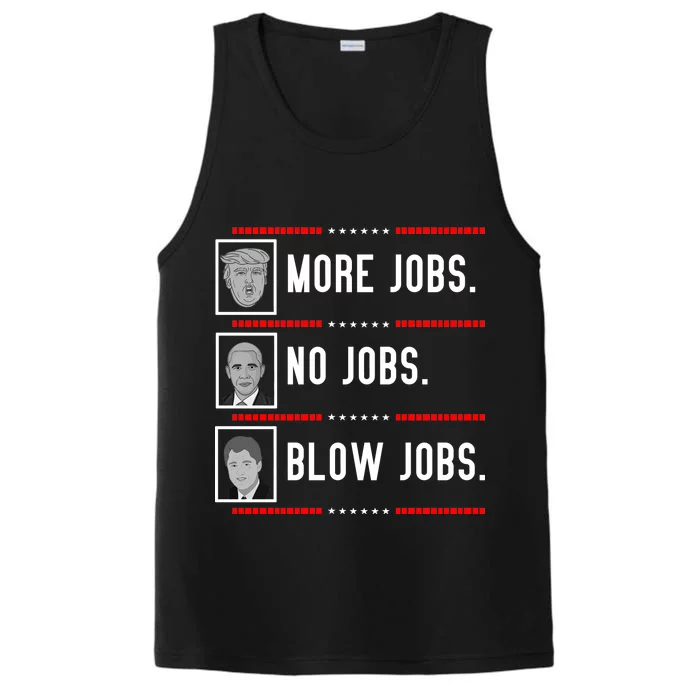 More Jobs No Jobs Blow Jobs Pro Trump Performance Tank