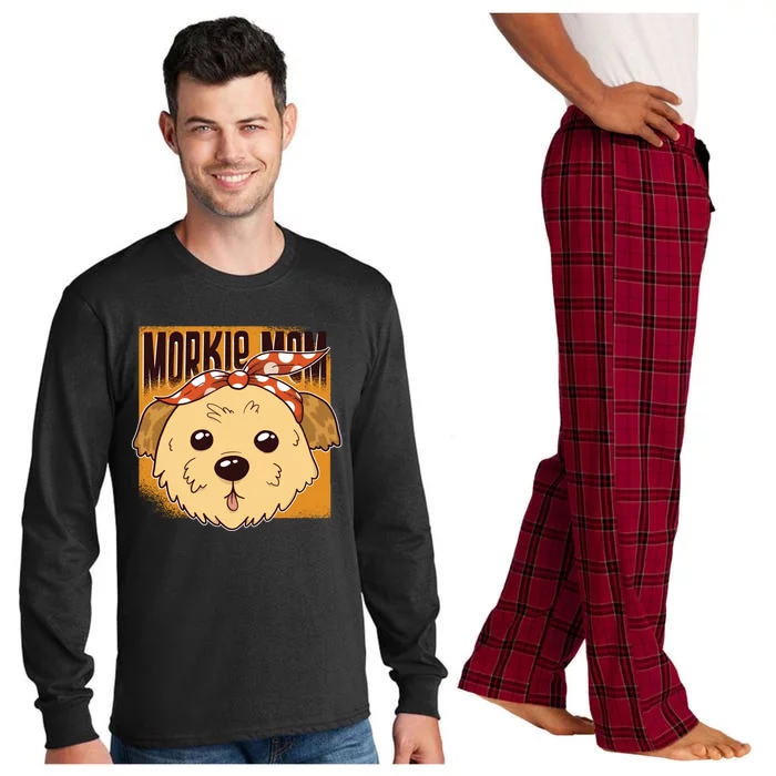 Morkie Mom Long Sleeve Pajama Set