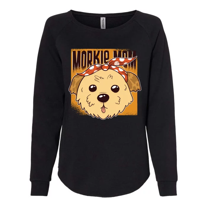 Morkie Mom Womens California Wash Sweatshirt