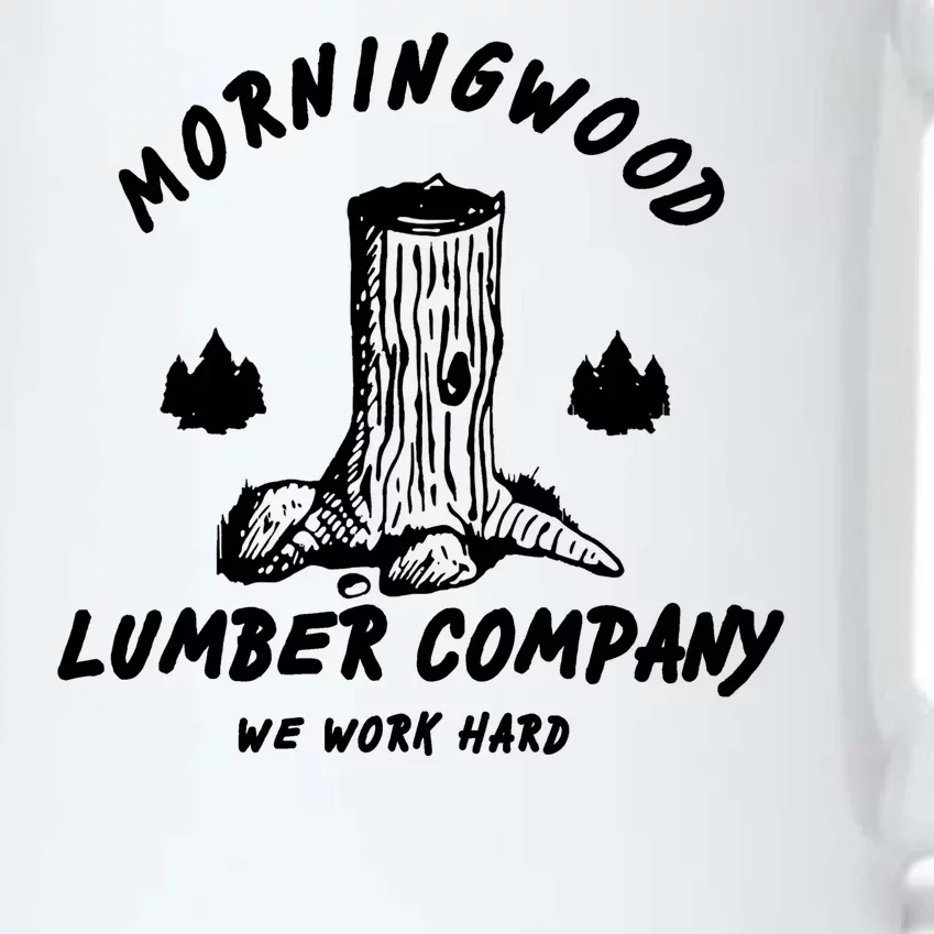 Morningwood Lumber Company We Work Hard Black Color Changing Mug