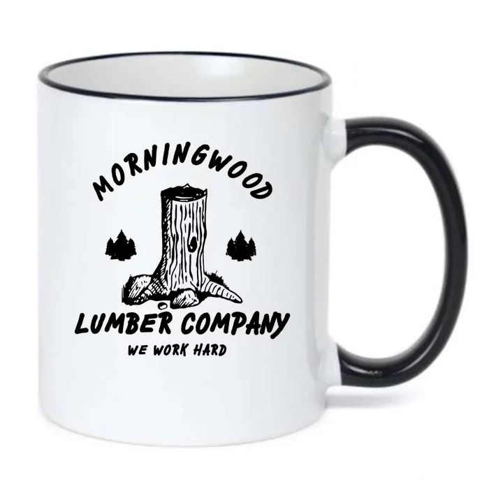 Morningwood Lumber Company We Work Hard Black Color Changing Mug