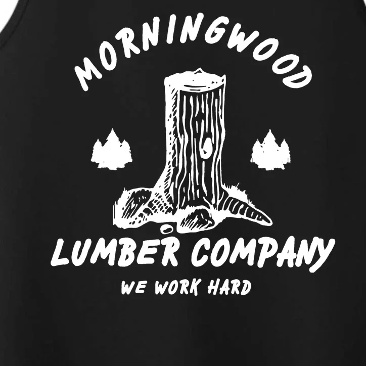 Morningwood Lumber Company We Work Hard Performance Tank