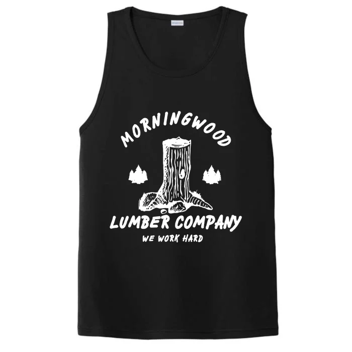 Morningwood Lumber Company We Work Hard Performance Tank