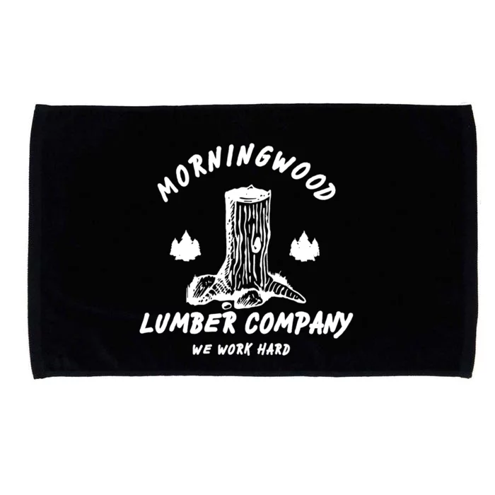 Morningwood Lumber Company We Work Hard Microfiber Hand Towel