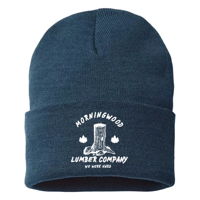 Morningwood Lumber Company We Work Hard Sustainable Knit Beanie