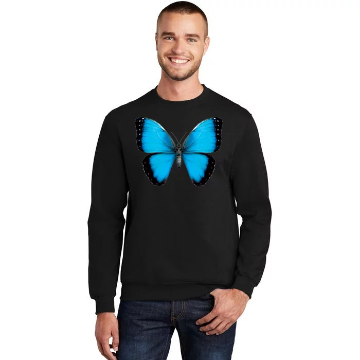 Morpho Butterfly Close Up 3D Tall Sweatshirt