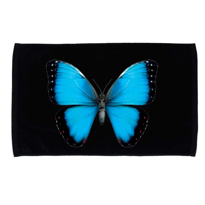 Morpho Butterfly Close Up 3D Microfiber Hand Towel