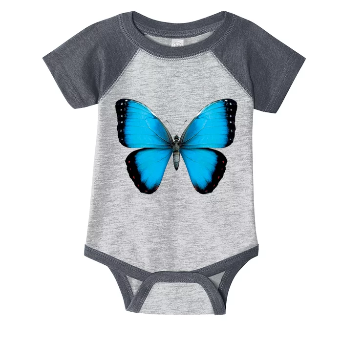 Morpho Butterfly Close Up 3D Infant Baby Jersey Bodysuit