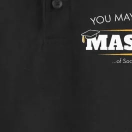 Master Of Social Work Funny Graduation Gift 2019 Dry Zone Grid Performance Polo